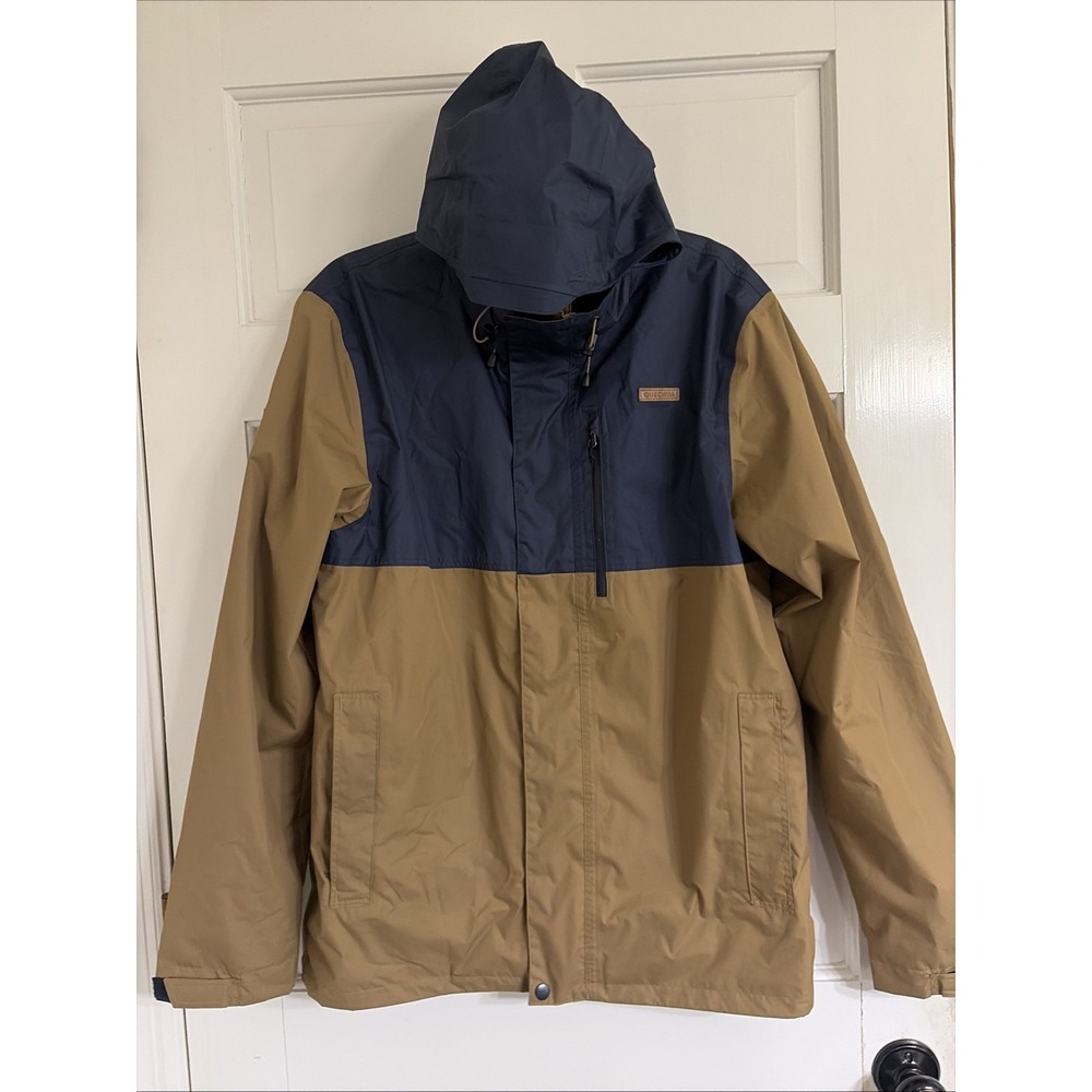 Men's Quechua Waterproof Jacket Size US L Outdoor Decathlon  Hooded Full Zip